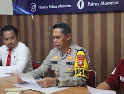 Polres Mamasa Gelar Press Rilis Hasil Operasi Sikat Marano 2024