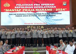 Polda Sulbar Gelar Latpraops Mantap Praja Marano 2024, Siap Wujudkan Pilkada yang Aman dan Lancar