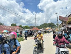 Satlantas Polres Mamasa Laksanakan Pengaturan Lalu Lintas di SMP Negeri 1 Mamasa