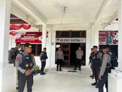 Patroli Jalan Kaki Sat. Samapta Polres Mamasa Jaga Kondusifitas Wilayah Hukum Polres Mamasa