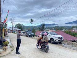 Satlantas Polres Mamasa Laksanakan Pengaturan Lalu Lintas Pagi Hari