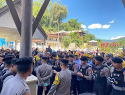 Polres Mamasa Amankan Kegiatan Pencabutan Nomor Urut Calon Bupati dan Wakil Bupati Mamasa