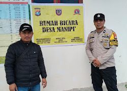 Bhabinkamtibmas Polsek Pana Laksanakan Pengamanan Penyaluran Bantuan Langsung Tunai  di Desa Manipi