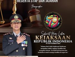Kapolres Mamasa Menyampaikan Ucapan Selamat Hari Lahir Kejaksaan RI Ke-79