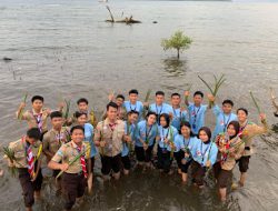 Ditlantas Polda Sulbar Ajak Peserta Jambore Peduli Lingkungan Lewat Penanaman Mangrove
