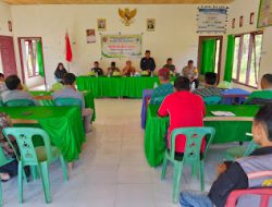 Polsek Mambi Monitoring Dan Amankan Kegiatan Musyawarah Desa Saluahok Terkait Revisi RPJMDes dan Rembug Stunting