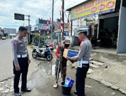 Semarak Hari Lalu Lintas ke-69, Ditlantas Polda Sulbar Berbagi Kebahagian Dengan Anak Panti dan Masyarakat Kurang Mampu
