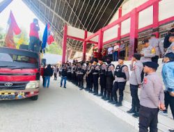 Ratusan Personil Polres Mamasa Amankan Kegiatan Aksi Unras Oleh Gerakan Mahasiswa dan Rakyat Kab. Mamasa