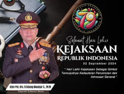 Kapolda Sulawesi Barat Sampaikan Ucapan Selamat Hari Lahir Kejaksaan Republik Indonesia