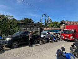 Sat Lantas Polres Mamasa Laksanakan Pengamanan dan Pengaturan Lalu Lintas  di Pasar Tumpah Malabo