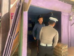 Sat Lantas Polres Mamasa Laksakan Kegitan Patroli Jalan Kaki di wilayah Hukum Polres Mamasa