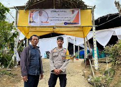 Polres Mamasa Amankan Kegiatan Perayaan Syukur Tahbisan Imamat dan Misa Perdana di Gereja Katolik Desa Tanete Batu