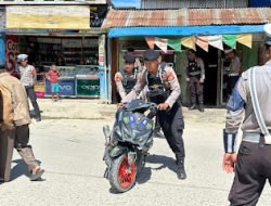 Personil Polres Mamasa Laksanakn Operasi Penertiban Lalu Lintas di Wilayah Hukum Polres Mamasa