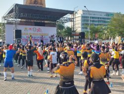 Kapolres Gowa Ikut Berlari Di Event Polwan Sulsel Run 2024