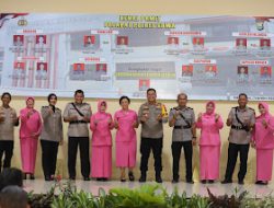 Polres Gowa Gelar Kenal Pamit  Pejabat di Aula Rewako Wira Wicaksana Laghawa