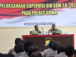 Biro SDM Polda Sulsel Gelar Supervisi BIN SDM di Polres Gowa