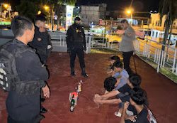 Unit Patmor Satuan Samapta Polresta Mamuju Amankan Dan Bubarkan Kelompok Remaja Sedang Konsumsi Miras