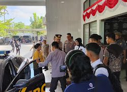 Polres GowaTerjunkan Personil Amankan Pelantikan Anggota DPRD Terpilih.