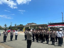 Polres Pasangkayu Turunkan Personel Pengamanan Unjuk Rasa di Kantor DPRD Pasangkayu