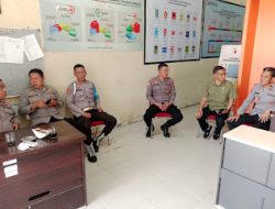 Kabag Ops Polres Polman Pimpin Pelaksanaan Monitoring Kegiatan di Bawaslu Kabupaten Polman