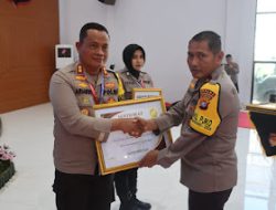 Polresta Mamuju Kembali Terima Penghargaan Terbaik 1 Atas Hasil Penilaian AKIP