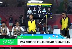 Sengit, Sumut Raih Emas Pertama Cabor Biliard Setelah Kalahkan Tim DKI Jakarta