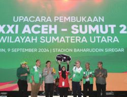 Ribuan Masyarakat Saksikan Momen Bersejarah Pembukaan PON XXI di Sumut