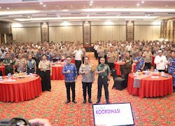 Kapolda Sulsel Buka Rakor Lintas Sektoral Ops Kepolisian Mandiri Kewilayahan Mantap Praja Pallawa.