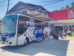 Sat Lantas Polres Polman Laksanakan Kegiatan SIM Keliling untuk Memudahkan Masyarakat