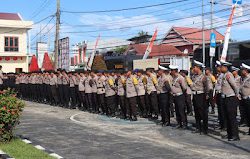 Polresta Mamuju Kembali Siap Kawal Dan Amankan Aksi Unras Pada 3 Titik Yang berbeda