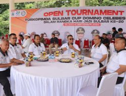Kapolresta Mamuju Hadiri Pembukaan Tournament Domino Forkopimda Sulbar Celebes Borneo