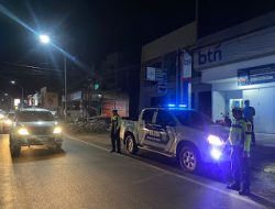 Blue Light Patrol Sat Lantas Polres Polman, Antisipasi Kriminal Jalanan di Malam Hari