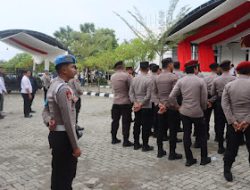 Polres Pasangkayu Amankan Tahapan Pengundian Nomor Urut  Pasangan Calon Bupati dan Wakil Bupati di Kantor KPU