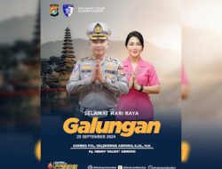 Dirlantas Polda Sulbar Ucapkan Selamat Hari Galungan, Sampaikan Keselamatan Berlalulintas