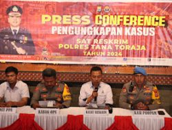 Polres Tana Toraja Gelar Konferensi Pers Ungkap Kasus, Aduan Pelecehan Anak Belum Cukup Bukti .