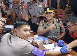 Wujud Kepedulian, Peserta Dididk Sespimma Polri Angkatan 72 Gelar Bakti Kemanusiaan .