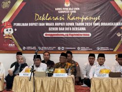 Kabag SDM Polres Gowa Hadiri Deklarasi Kampanye, Zikir dan Doa Bersama.