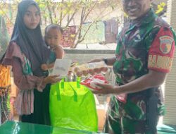 Agar Tersalurkan dengan Baik, Babinsa Monitoring Penyaluran Bantuan Pangan