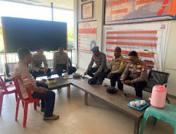 Kapolsek Pasangkayu Pimpin Patroli di Bawaslu Kabupaten Pasangkayu