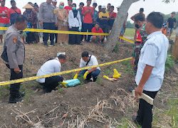 Polisi Berhasil Amankan Pasangan Kekasih Diduga Kuburkan Bayi di Area Persawahan Bojonegoro