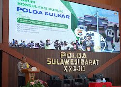 Wakapolda Sulbar Jadi Narasumber dalam Forum Konsultasi Publik, Dorong Peningkatan Kualitas Pelayanan Publik