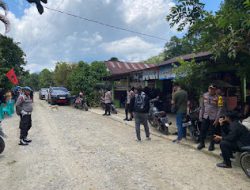 Personil Polres Mamasa Laksanakan Pengamanan Kanpanye di Desa Talopak Kec. Tabulahan