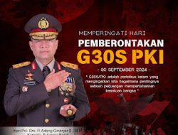 Kapolda Sulbar Peringati Pemberontakan G30S/PKI: “Peristiwa Kelam yang Mengajarkan Kita Arti Kesatuan Bangsa”