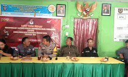 Personel Polsek Sumarorong Monitoring dan Laksanakan Pengamanan Pada Rapat Pleno Terbuka Rekapitulasi DPSHP