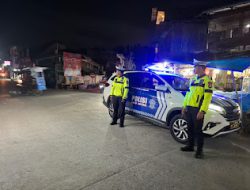 Cegah Gangguan Kamtibmas, Satuan Lalu Lintas Polres Mamasa Optimalkan Blue Light Patrol di Malam Hari