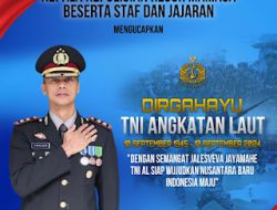 Kapolres Mamasa Sampaikan Ucapan Selamat HUT TNI AL ke-79 Tahun 2024