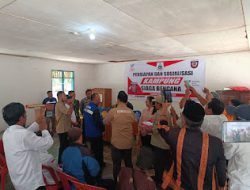 Bhabinkamtibmas Polsek Mambi Hadiri Rapat Persiapan dan Sosialisasi Kampung Siaga Bencana Desa Minanga