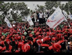 1.270 Personel Gabungan Amankan Demo Buruh di Istana Hari Ini