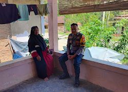 Bhabinkamtibmas Polsek Aralle Laksanakan Sambang Sekaligus Memantau Situasi Kamtibmas di Desa Binaan