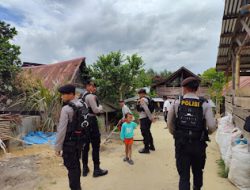 Sat Samapta Polres Mamasa Laksanakan Patroli Jalan Kaki untuk Menjaaga Siatuasi Kamtibmas di Wilayah Hukum Polres Mamasa